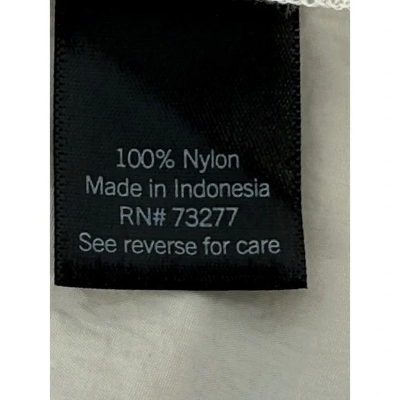 FLX Womens Beige Nylon Hooded Windbreaker Full Zip Utility Jacket Sz M - Picture 7 of 8